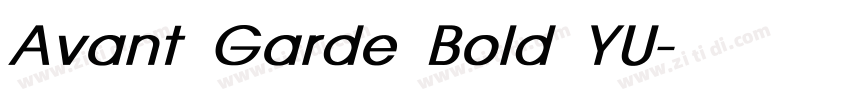 Avant Garde Bold YU字体转换